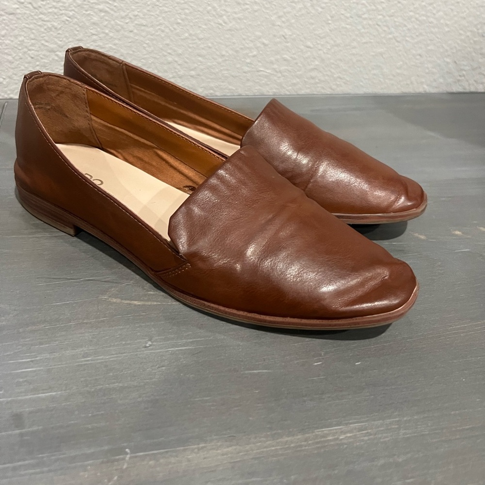 Aldo Brown Leather Flats